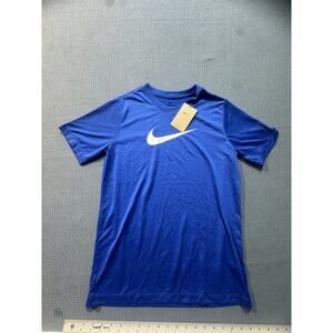 Nike DRI-FIT The Nike Tee Boys Shirt Sz XL Blue Brand New